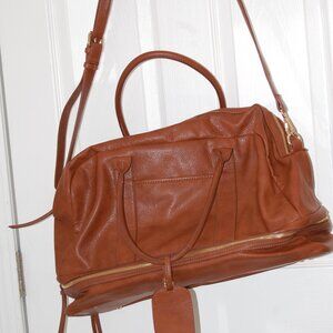 Sole Society Spacious Light Brown Weekender Bag